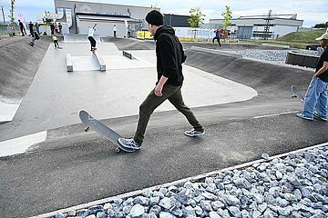 Ansicht des Skateparks