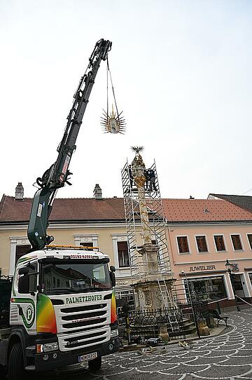 Der Abbau der Pestsäule! 