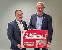 Bürgermeister Thomas Steiner und Wirtschaftskammerpräsident Andreas Wirth (l.). 