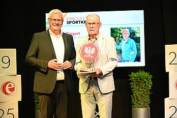 Ein Leben für den Sport – das ist das Motto von Peter Biegert, dem Träger des Eisenstädter Sportkristalls 2025. 