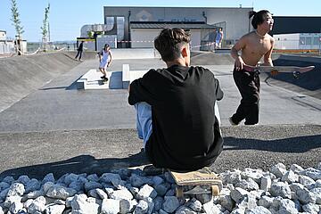 Ansicht des Skateplatzes