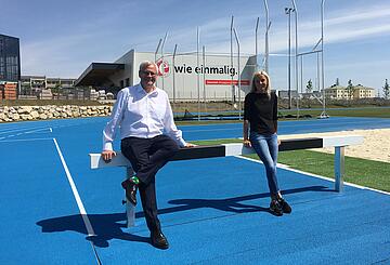 Probebetrieb Leichtathletikarena